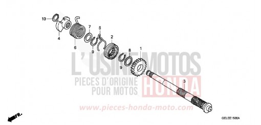AXE DE KICKSTARTER CRF50F6 de 2006